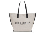 Longchamp Roseau Essentiel Toile Shopping L Ecru