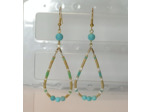 B.O.  goutes doré/blanc/turquoise