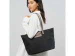 Lancaster Smart Kba Grand Sac Cabas Porté Épaule 516-31 Noir Taupe