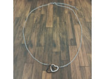Collier en acier inoxydable 316L cœur à cœur