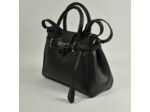 Berthille Mini Vendome Grainé Sac à Main Noir