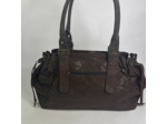 Farfouillette Sac Shopping Effet Brillant Moka