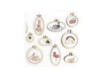 Kit 2 minis anneaux de broderie - Cactus & Cake - rond, Rico