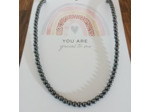 Collier en perles hématite