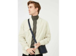 Lancaster Soft Vintage Mini Sacoche Homme 320-24 Bleu Foncé Camel