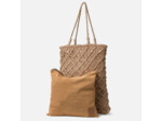 Biba Metal Sonora Sac Cabas En Coton Tressé Dorado