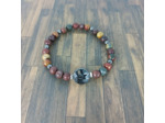 Bracelet Jaspe picasso/Hématite