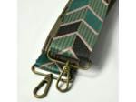 Farfouillette Accessoires bandoulière 5cm Rayé vert et noir