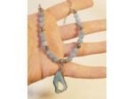 Collier angelite bleu