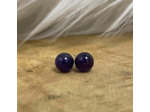 Puce d'oreilles Améthyste argent 6mm