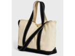 Gérard Darel Leon Sac Cabas en Toile Ecru Noir