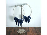 Boucles d'oreilles Iris en ivoire végétal