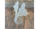 Boucles d'oreilles en acier Inox créoles 30mm Doré