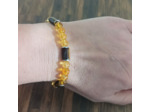 Bracelet Œil de tigre/Citrine/Hématite