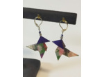 B.O. origami  cocotte violet-vert/argenté