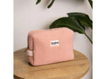 Hindbag Leon Trousse Cosmétique Fausse Fourrure Teddy Rose Poudré