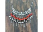 Gros collier corail rouge