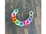 Bracelet gros maillon multi-couleurs 22mm