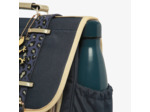 Caméléon Vintage Fantasy Girl Cartable 35cm Navy Léopard Gold