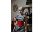 Serre-taille rouge en sky croco