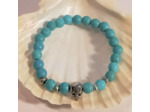 Tête de mort, turquoise