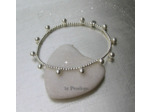 Bracelet perles 4 mm et mini perles en argent 925ème