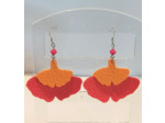 B.O. Similicuir orange/rouge