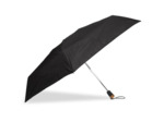 Isotoner Parapluie Homme Pliant Automatique X-Solide Poignée Bois Noir