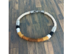 Bracelet homme en chanvre et fils de coton marron/beige/noir