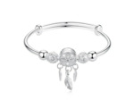 Bracelet attrape rêve en argent