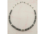 Collier Labradorite/blanc