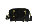 Mila Louise Nell RX Sac Besace Cuir Irisé Noir