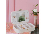 Maison Scarlett Brigitte Boite A Bijoux De Voyage En Lin Rose