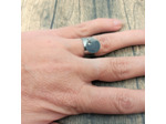 Bague pampille ronde étoile