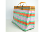 Le Voyage en Panier Ecolette Cabas Orange Vert