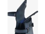 Le Tanneur Emilie Petit sac à main double rabat en Cuir grainé Crépuscule