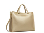 Lancaster Foulonné Double Sac Cabas 470-72 Champagne In Nude