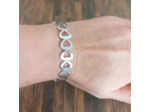 Bracelet cœurs en acier inoxydable