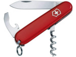 Victorinox Waiter Couteau de Poche Suisse, Léger, Multitool, 9 Fonctions, Ouvre Boite, Tire Bouchon Rouge (Blister) Unique