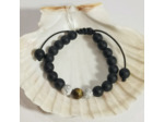 Agate noire, œil de tigre, howlite