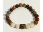 Agate jaune, jaspe picasso