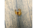 Bague à breloque ronde doré