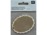 Pendentif en bois ovale à border