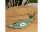 Hindbag Côme Porte Clés Sac Banane Velours Vert D'eau