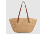 Lancaster Le Panier Grand Sac Cabas Osier 518-081 Cognac