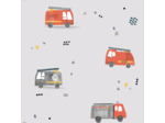 Tissu popeline - Firefighter Cars Katia
