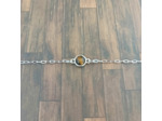 Bracelet œil de tigre et acier inoxydable 1