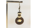 B.O. en bois marron/blanc