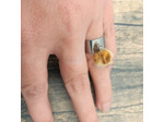 Bague à pompon panthère
