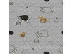 Tissu Sweat mélange The black seep sweat - Katia Fabrics